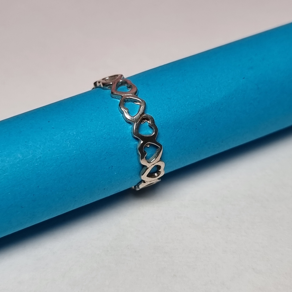 🩶 Heart Link Ring